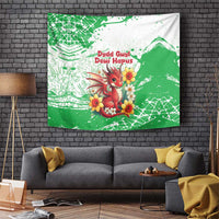 Wales Saint David’s Day Personalized Tapestry Funny Welsh Dragon Daffodil - Wonder Print Shop