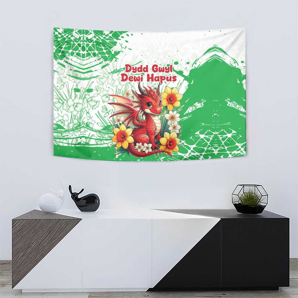 Wales Saint David’s Day Personalized Tapestry Funny Welsh Dragon Daffodil - Wonder Print Shop