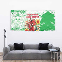 Wales Saint David’s Day Personalized Tapestry Funny Welsh Dragon Daffodil - Wonder Print Shop