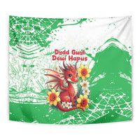 Wales Saint David’s Day Personalized Tapestry Funny Welsh Dragon Daffodil - Wonder Print Shop
