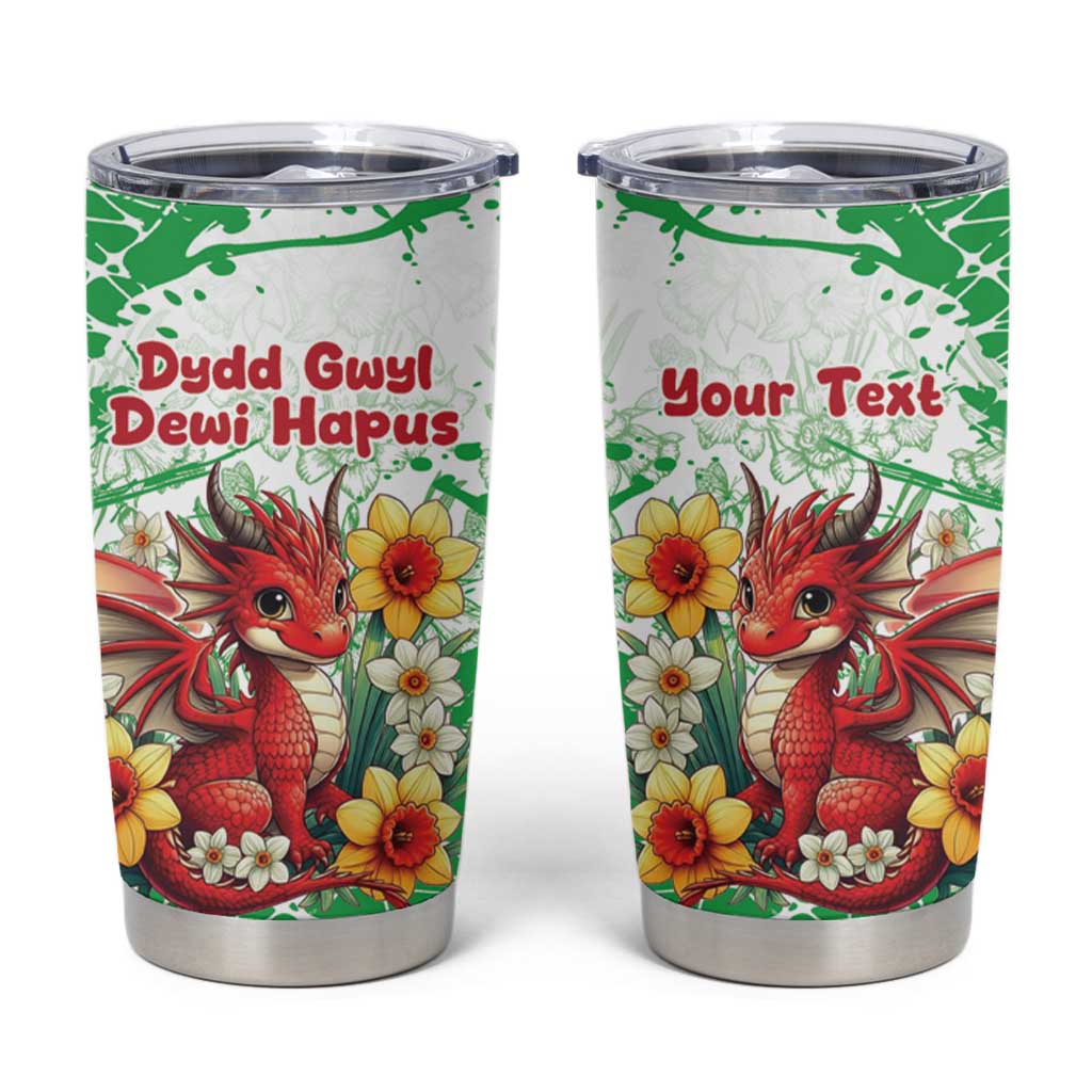 Wales Saint David’s Day Personalized Tumbler Cup Funny Welsh Dragon Daffodil - Wonder Print Shop