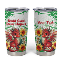 Wales Saint David’s Day Personalized Tumbler Cup Funny Welsh Dragon Daffodil - Wonder Print Shop
