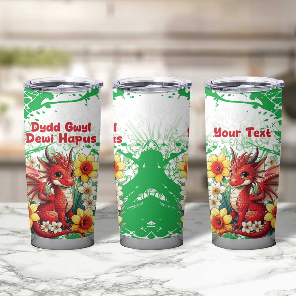 Wales Saint David’s Day Personalized Tumbler Cup Funny Welsh Dragon Daffodil - Wonder Print Shop