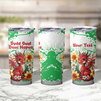 Wales Saint David’s Day Personalized Tumbler Cup Funny Welsh Dragon Daffodil - Wonder Print Shop