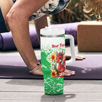 Wales Saint David’s Day Personalized Tumbler With Handle Funny Welsh Dragon Daffodil - Wonder Print Shop