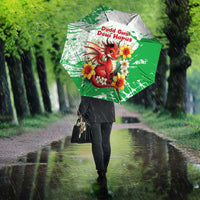 Wales Saint David’s Day Personalized Umbrella Funny Welsh Dragon Daffodil - Wonder Print Shop