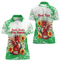 Wales Saint David’s Day Personalized Women Polo Shirt Funny Welsh Dragon Daffodil - Wonder Print Shop