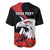 Personalized Poland Eagle Baseball Jersey Rzeczpospolita Polska Poppy Flower