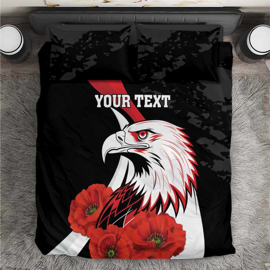 Personalized Poland Eagle Bedding Set Rzeczpospolita Polska Poppy Flower