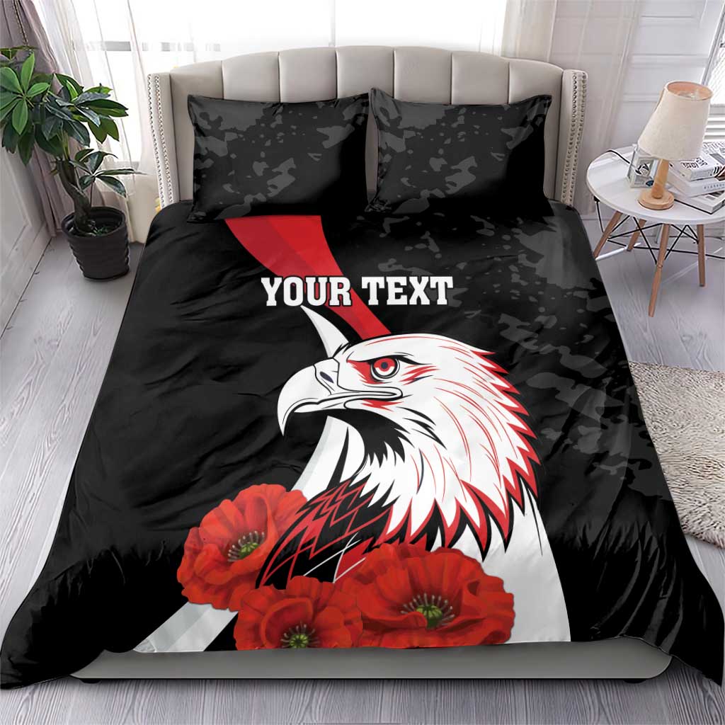 Personalized Poland Eagle Bedding Set Rzeczpospolita Polska Poppy Flower