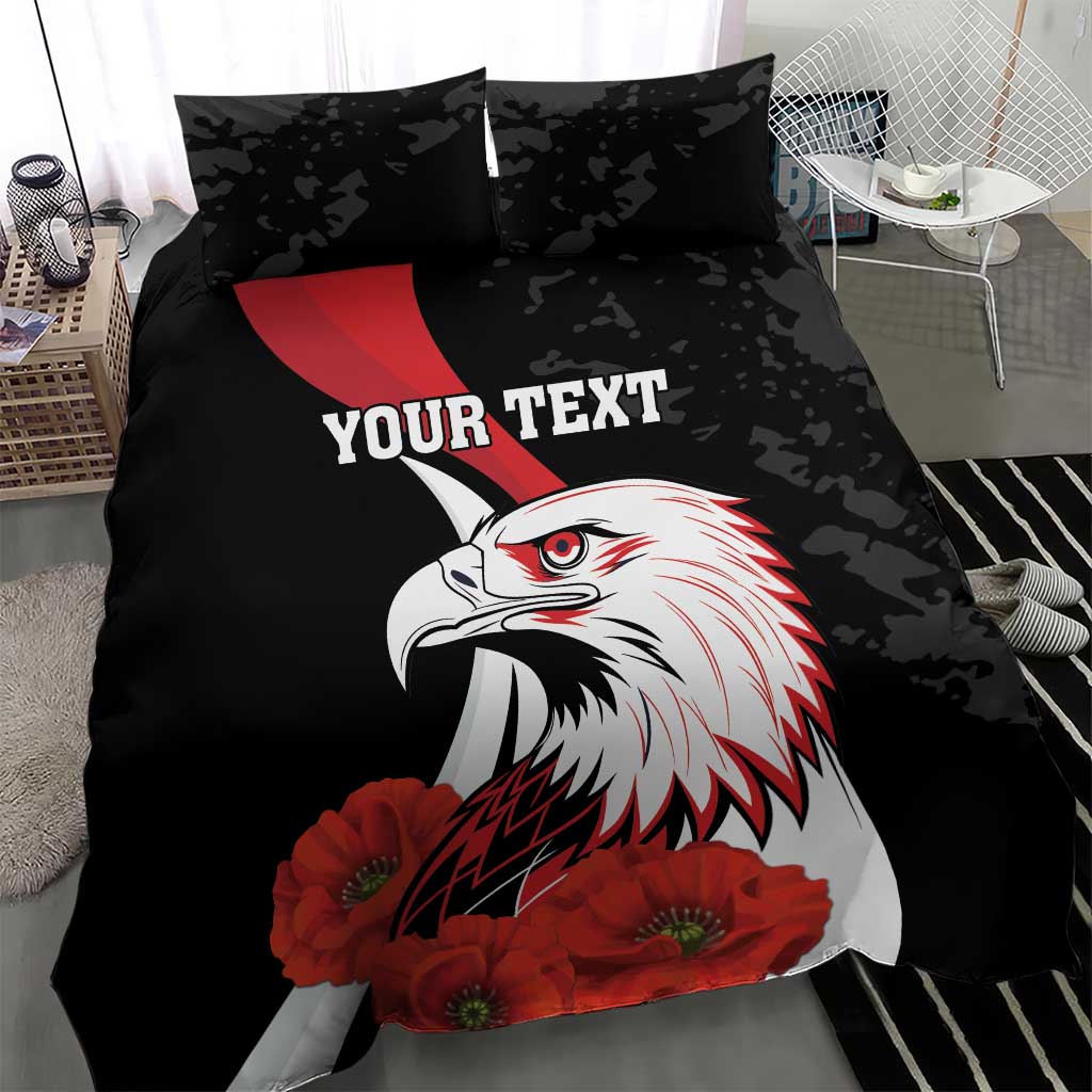 Personalized Poland Eagle Bedding Set Rzeczpospolita Polska Poppy Flower