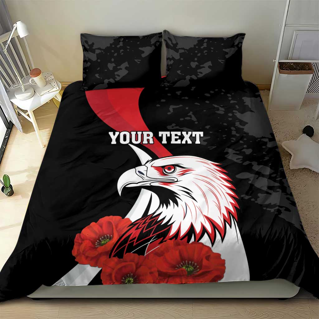 Personalized Poland Eagle Bedding Set Rzeczpospolita Polska Poppy Flower
