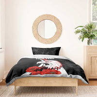 Personalized Poland Eagle Bedding Set Rzeczpospolita Polska Poppy Flower