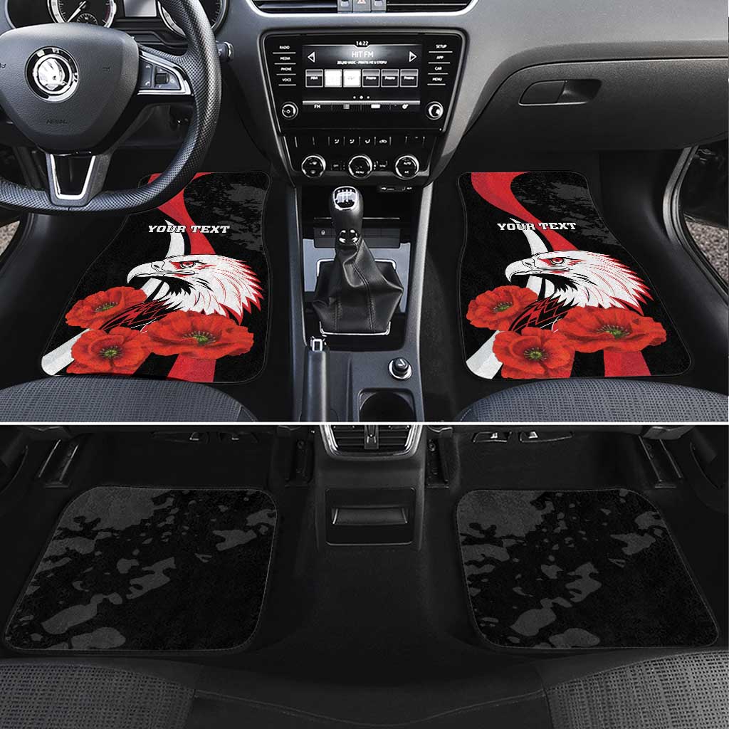 Personalized Poland Eagle Car Mats Rzeczpospolita Polska Poppy Flower