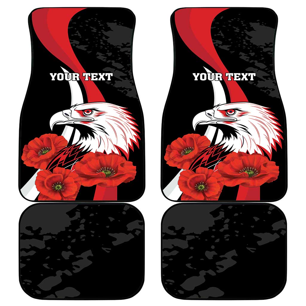 Personalized Poland Eagle Car Mats Rzeczpospolita Polska Poppy Flower