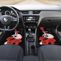 Personalized Poland Eagle Car Mats Rzeczpospolita Polska Poppy Flower
