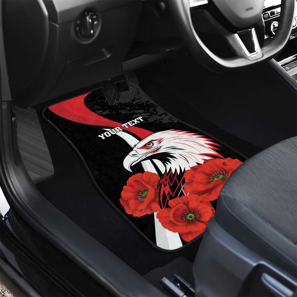 Personalized Poland Eagle Car Mats Rzeczpospolita Polska Poppy Flower