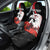 Personalized Poland Eagle Car Seat Cover Rzeczpospolita Polska Poppy Flower