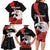 Personalized Poland Eagle Family Matching Long Sleeve Bodycon Dress and Hawaiian Shirt Rzeczpospolita Polska Poppy Flower