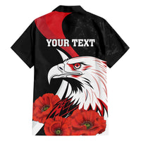 Personalized Poland Eagle Family Matching Long Sleeve Bodycon Dress and Hawaiian Shirt Rzeczpospolita Polska Poppy Flower