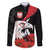 Personalized Poland Eagle Family Matching Long Sleeve Bodycon Dress and Hawaiian Shirt Rzeczpospolita Polska Poppy Flower