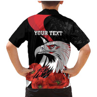 Personalized Poland Eagle Family Matching Mermaid Dress and Hawaiian Shirt Rzeczpospolita Polska Poppy Flower