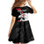 Personalized Poland Eagle Family Matching Off Shoulder Maxi Dress and Hawaiian Shirt Rzeczpospolita Polska Poppy Flower