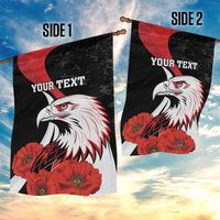Personalized Poland Eagle Garden Flag Rzeczpospolita Polska Poppy Flower