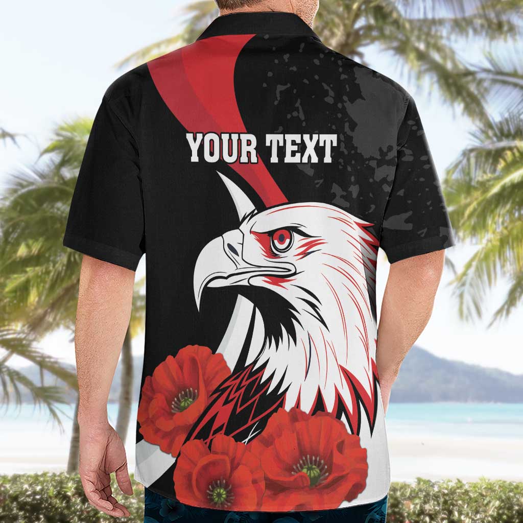 Personalized Poland Eagle Hawaiian Shirt Rzeczpospolita Polska Poppy Flower
