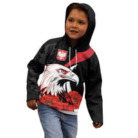 Personalized Poland Eagle Kid Hoodie Rzeczpospolita Polska Poppy Flower