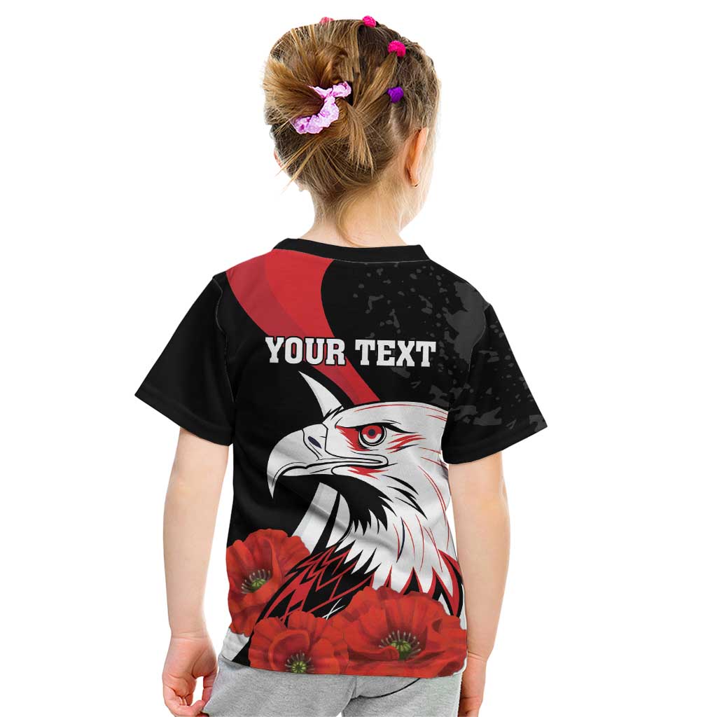 Personalized Poland Eagle Kid T Shirt Rzeczpospolita Polska Poppy Flower