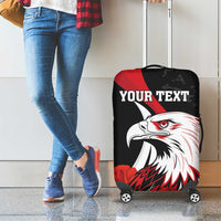 Personalized Poland Eagle Luggage Cover Rzeczpospolita Polska Poppy Flower