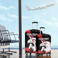 Personalized Poland Eagle Luggage Cover Rzeczpospolita Polska Poppy Flower