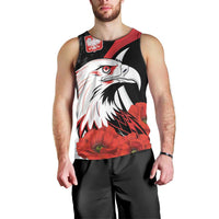 Personalized Poland Eagle Men Tank Top Rzeczpospolita Polska Poppy Flower