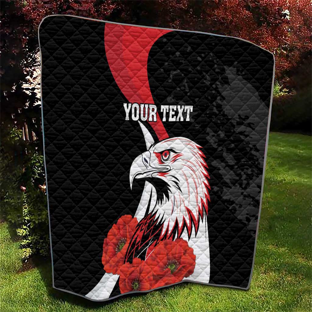 Personalized Poland Eagle Quilt Rzeczpospolita Polska Poppy Flower