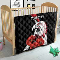 Personalized Poland Eagle Quilt Rzeczpospolita Polska Poppy Flower