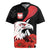 Personalized Poland Eagle Rugby Jersey Rzeczpospolita Polska Poppy Flower