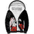 Personalized Poland Eagle Sherpa Hoodie Rzeczpospolita Polska Poppy Flower