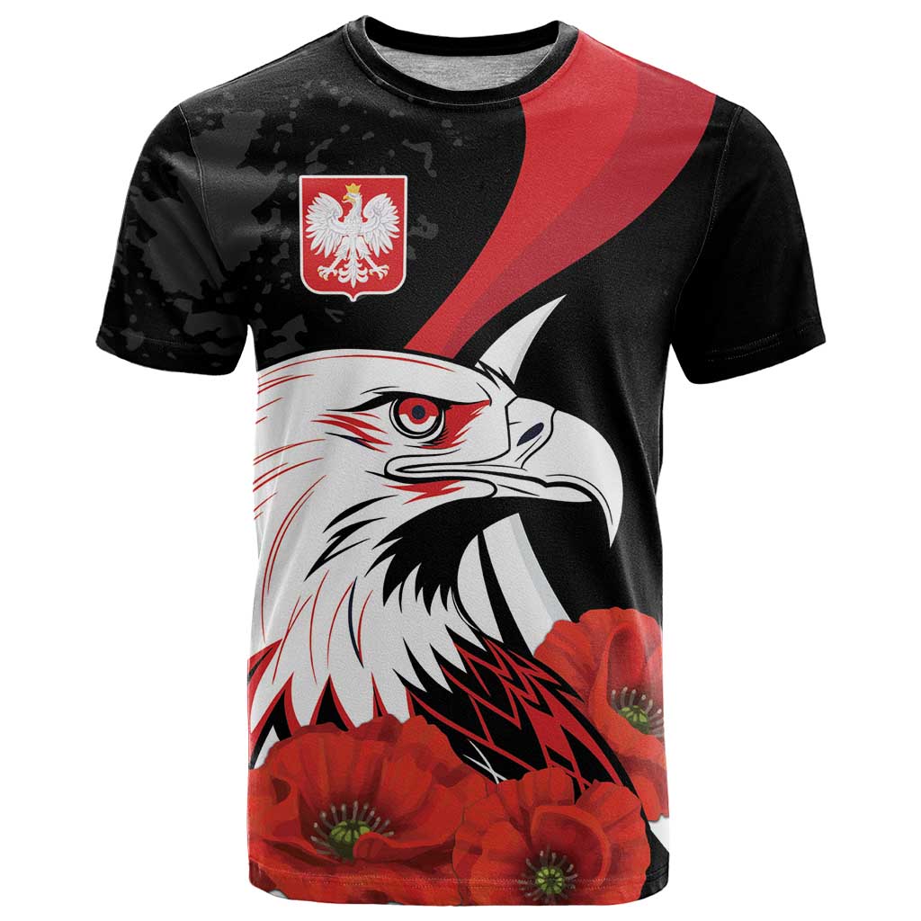 Personalized Poland Eagle T Shirt Rzeczpospolita Polska Poppy Flower