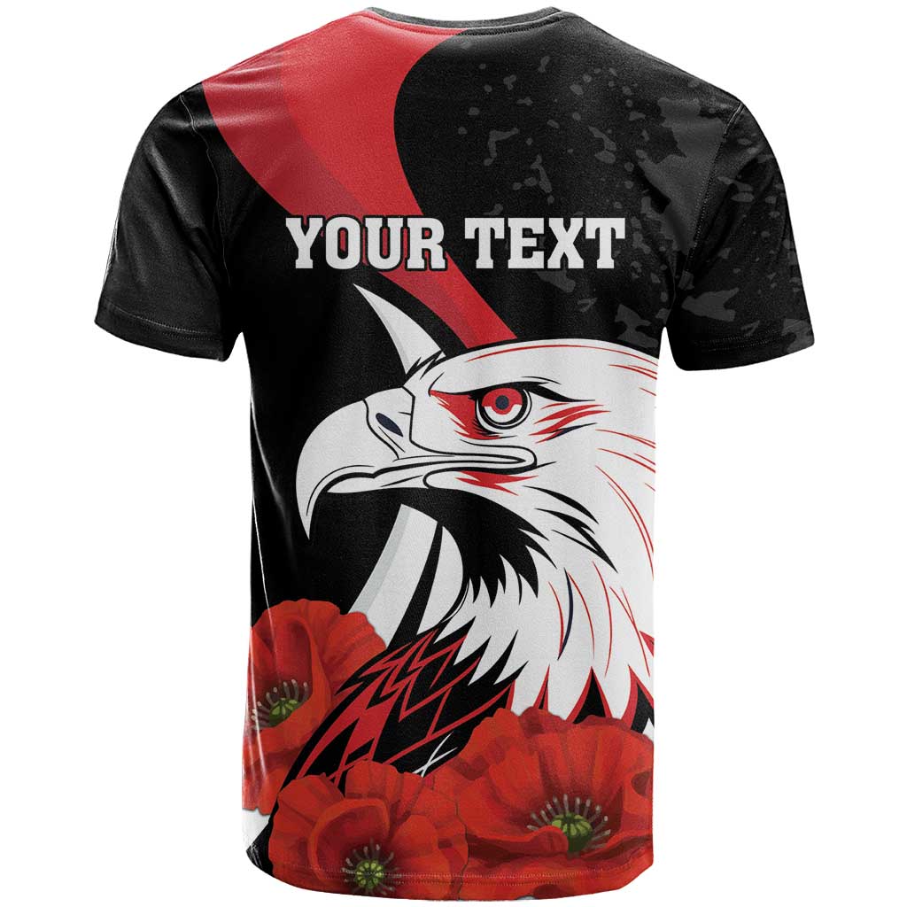 Personalized Poland Eagle T Shirt Rzeczpospolita Polska Poppy Flower
