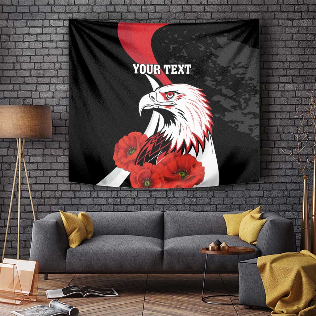 Personalized Poland Eagle Tapestry Rzeczpospolita Polska Poppy Flower