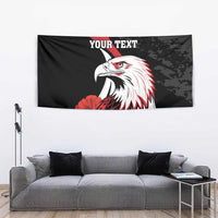 Personalized Poland Eagle Tapestry Rzeczpospolita Polska Poppy Flower