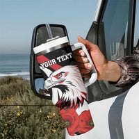 Personalized Poland Eagle Tumbler With Handle Rzeczpospolita Polska Poppy Flower