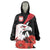 Personalized Poland Eagle Wearable Blanket Hoodie Rzeczpospolita Polska Poppy Flower
