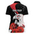 Personalized Poland Eagle Women Polo Shirt Rzeczpospolita Polska Poppy Flower