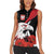 Personalized Poland Eagle Women Sleeveless Polo Shirt Rzeczpospolita Polska Poppy Flower