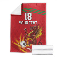 Custom Wales Football Blanket Y Ddraig Goch Ddyry Cychwyn