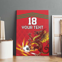 Custom Wales Football Canvas Wall Art Y Ddraig Goch Ddyry Cychwyn