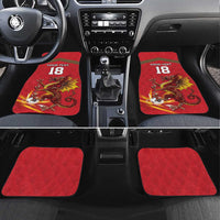 Custom Wales Football Car Mats Y Ddraig Goch Ddyry Cychwyn