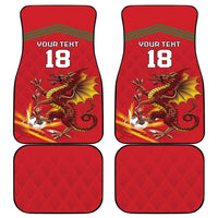 Custom Wales Football Car Mats Y Ddraig Goch Ddyry Cychwyn